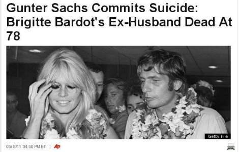 Fostul sot al lui Brigitte Bardot s-a sinucis