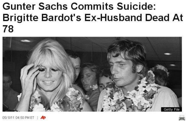 Fostul sot al lui Brigitte Bardot s-a sinucis