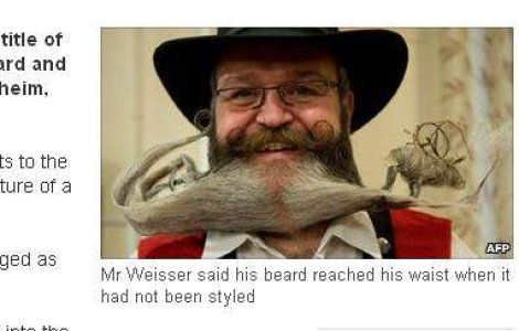 Barba in forma de elan, castigatoarea Campionatului Mondial