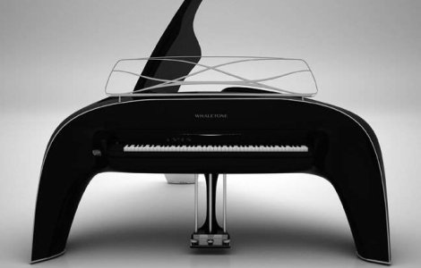 Pianul inspirat din formele balenelor