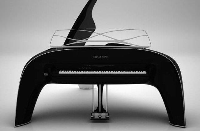 Pianul inspirat din formele balenelor