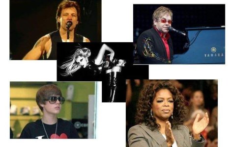  Top  Cele mai influente celebritati din lume