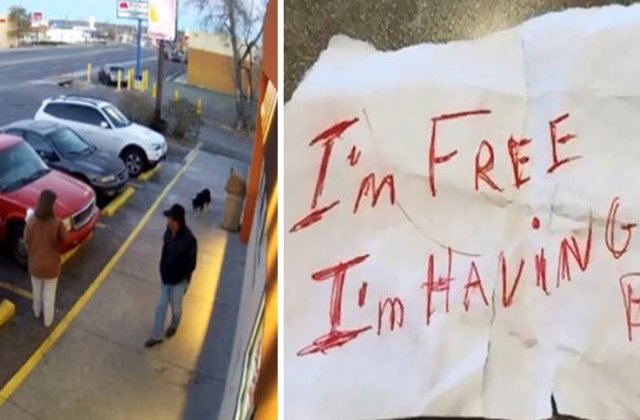 [FOTO] Biletul induiosator care iti va frange inima. De ce a fost abandonat acest caine