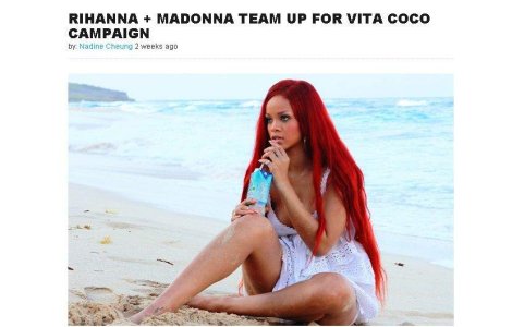  Video  Madonna si Rihanna vand apa din nuca de cocos
