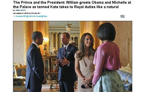 Barack Obama, in vizita la printul William si sotia lui