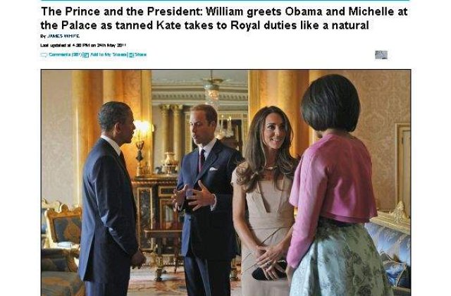 Barack Obama, in vizita la printul William si sotia lui