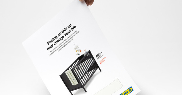 IKEA vrea sa faci pipi pe reclama lor. Motivul te va surprinde