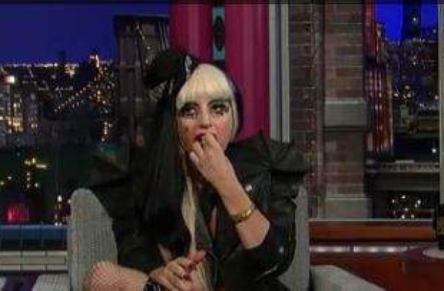 [VIDEO] Gaga i-a mancat desfasuratorul lui David Letterman