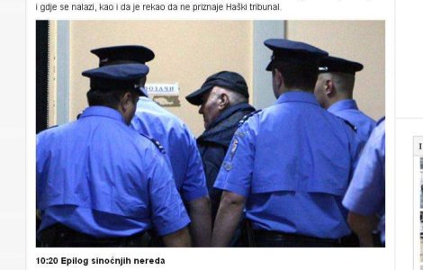 "Caderea bestiei" face prima pagina a ziarelor bosniace