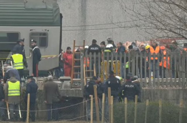 Italia: Cel putin trei morti si circa 100 raniti dupa deraierea unui tren in apropiere de Milano