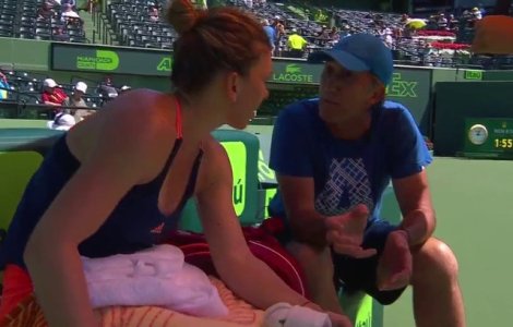Mesajul pe care antrenorul i l-a transmis Simonei Halep, in timpul meciului cu Kerber