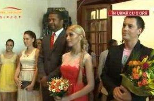 [VIDEO] Cabral si Andreea Patrascu s-au cununat civil