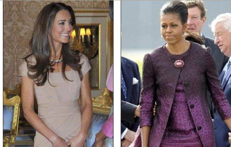 Kate Middleton, mai stilata decat Michelle Obama