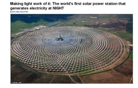  Video  Prima centrala solara, care functioneaza si NOAPTEA