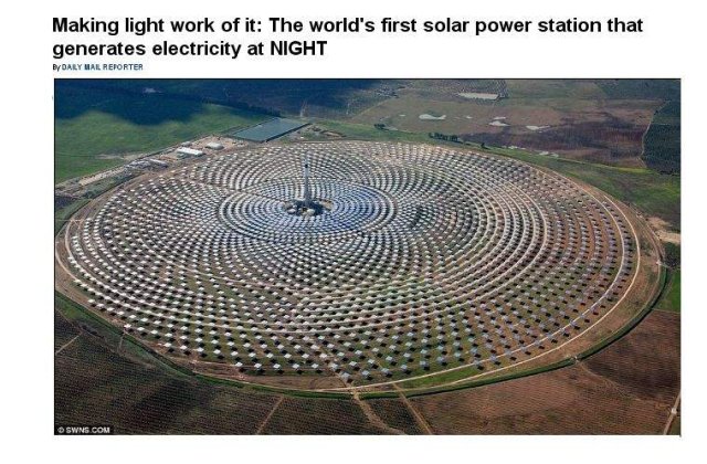 [VIDEO] Prima centrala solara, care functioneaza si NOAPTEA