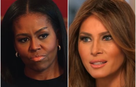 Michelle Obama a dezvaluit ce se afla in pachetul primit de la Melania Trump la ceremonia de investire / VIDEO