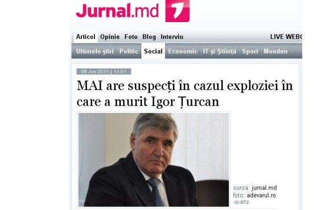 Politia din Chisinau are mai multi suspecti in cazul exploziei