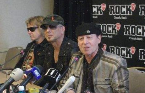  Top   Exclusiv  Scorpions a ajuns in Romania: Rock you like a hurricane