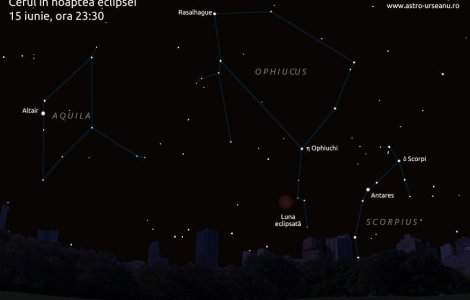  Video  O eclipsa totala coloreaza Luna in rosu