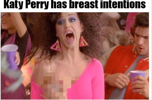 [VIDEO] Katy Perry, cu un san pe afara in noul clip