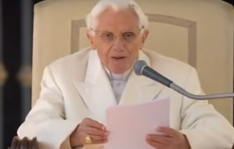 Fostul Papa Benedict al XVI-lea a lasat un mesaj de "Adio"