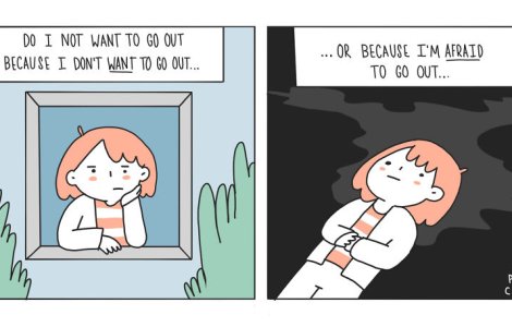  Top  10 ilustratii care descriu perfect starile de anxietate si depresia