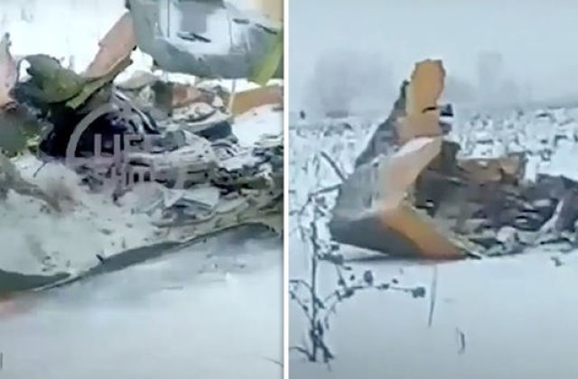 Rusia: Un avion cu 71 de persoane la bord s-a prabusit in apropiere de Moscova. Nu exista supravietuitori