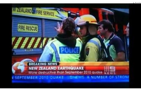 Cutremure puternice in Noua Zeelanda: In Christchurch s-a prabusit o cladire