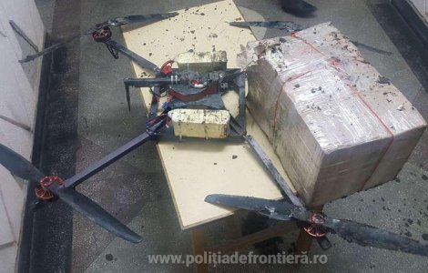 12.500 de tigari moldovenesti, aduse in Romania cu drona