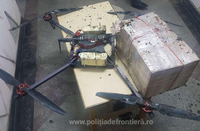 12.500 de tigari moldovenesti, aduse in Romania cu drona