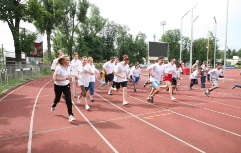 Crosul jurnalistilor, impreuna cu Gabriela Szabo