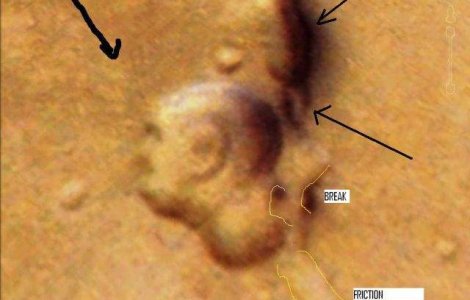 Mahatma Gandhi a aparut pe suprafata Planetei Marte