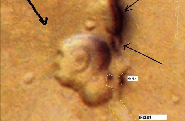 Mahatma Gandhi a aparut pe suprafata Planetei Marte