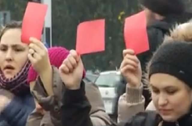Mamele au protestat duminica in Piata Victoriei