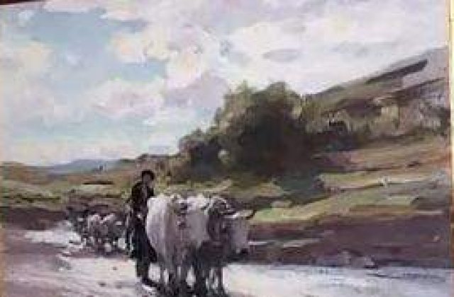 Un "Car cu boi" de Grigorescu, licitat in Londra