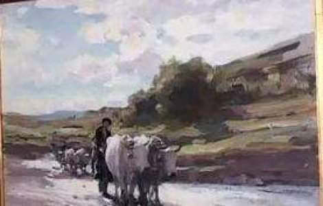 Un "Car cu boi" de Grigorescu, licitat in Londra