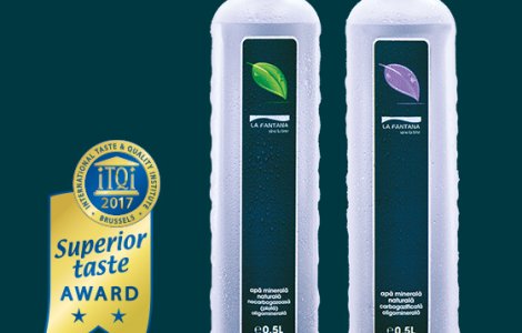 Apa minerala naturala La Fantana, premiata pentru gust!