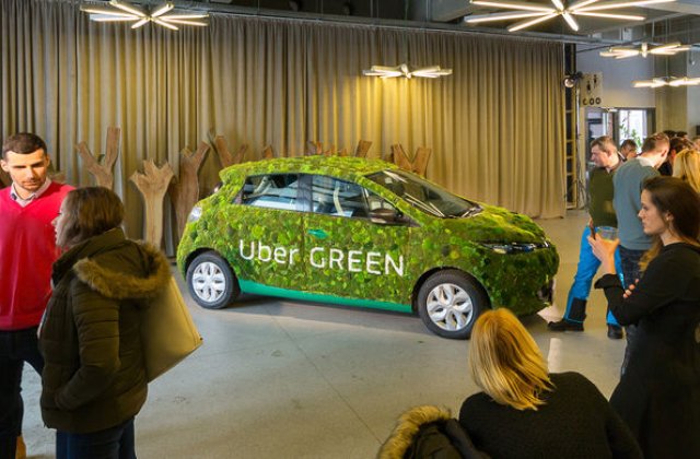 Uber a lansat serviciul UberGreen in Bucuresti: cum calatoresti cu masini electrice Renault Zoe cu 1.65 lei
