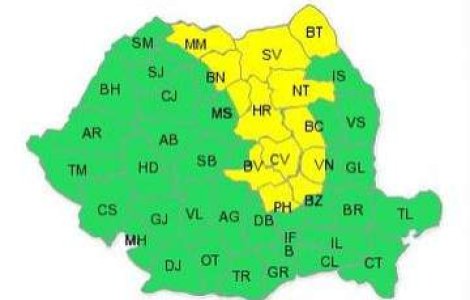 Cod galben de ploi, vant si grindina