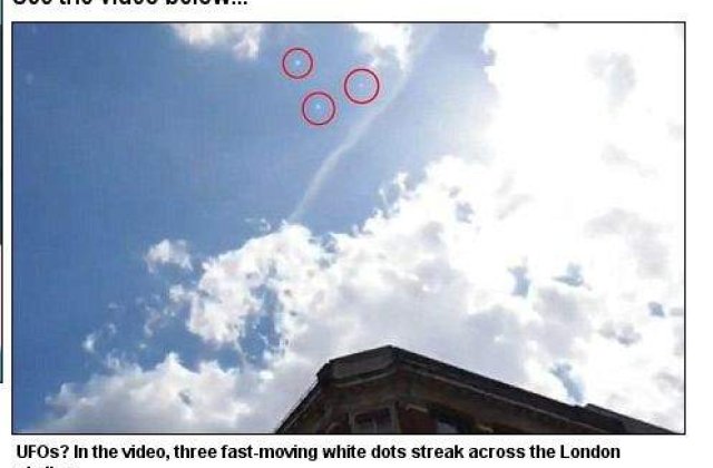 [VIDEO] Cateva lumini misterioase au survolat Londra