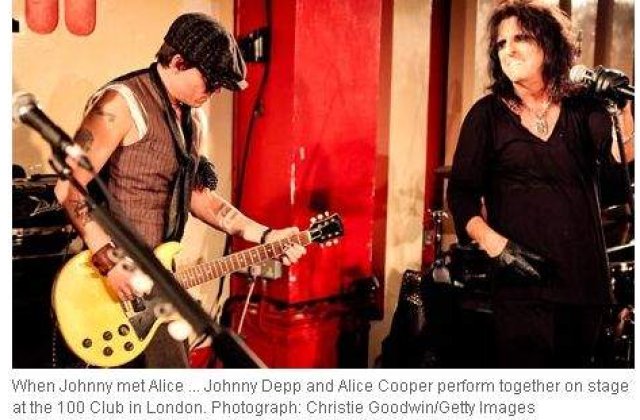 [VIDEO] Johnny Depp a cantat alaturi de Alice Cooper