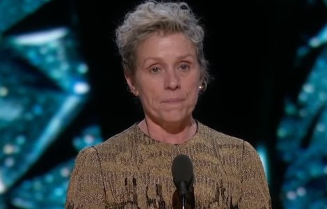 Oscarul pentru cea mai buna actrita in rol principal, primit de Frances McDormand, a fost furat/ VIDEO