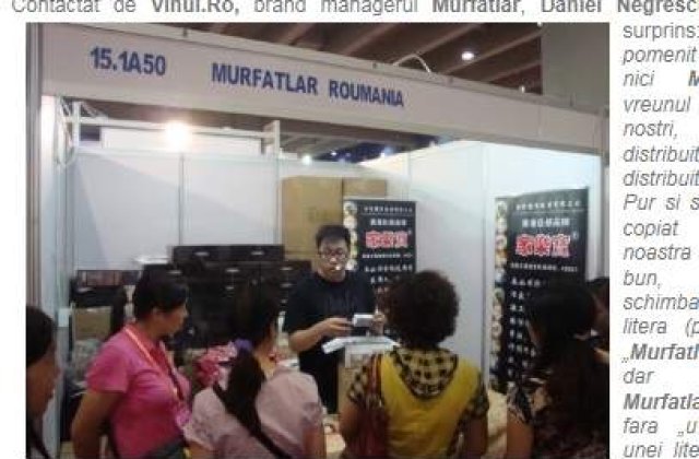 Chinezii copiaza branduri romanesti