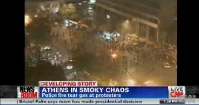  Live  Austeritatea provoaca haos la Atena