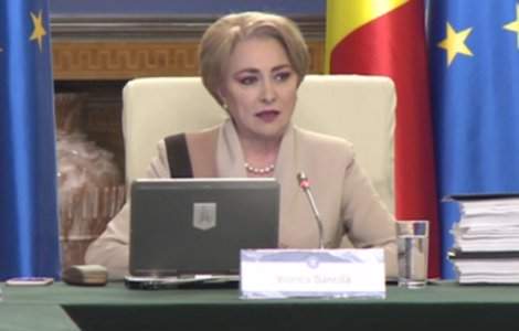 Viorica Dancila, gafa in sedinta de Guvern / VIDEO