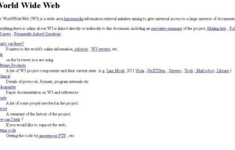 Flashback: Cum arata prima pagina de internet creata vreodata?