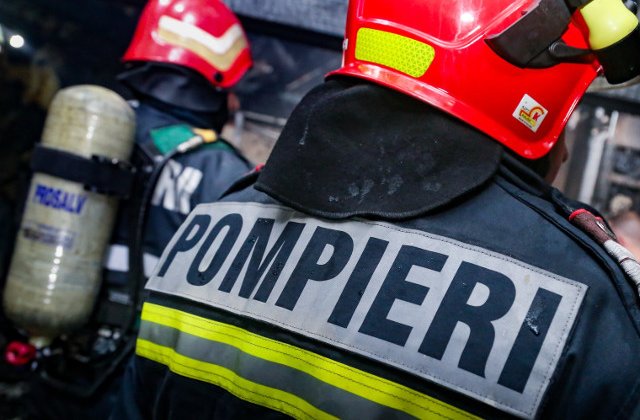 Pompier, lovit de un barbat pe motiv ca nu stingea incendiul bine
