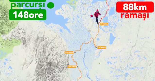 Tibi Useriu, la un pas de a castiga pentru a treia oara consecutiva ultramaratonul arctic