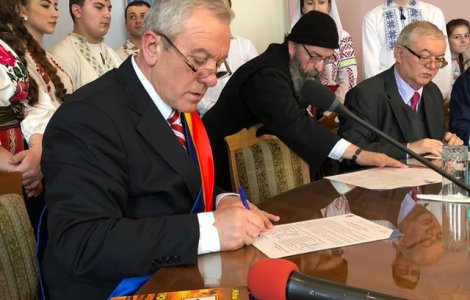 Un oras din Romania a "proclamat" Unirea cu Republica Moldova