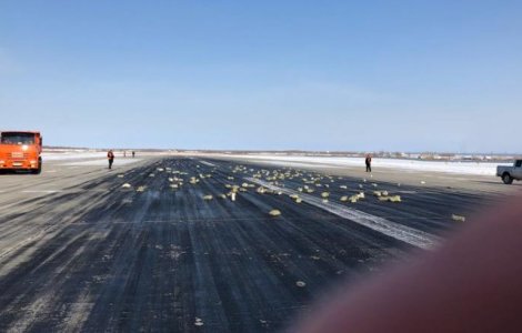 Aur, platina si diamante, imprastiate in apropierea unui aeroport din Rusia